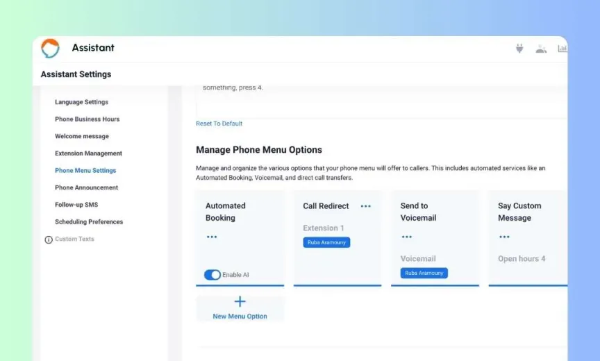 Efficient **call handling**