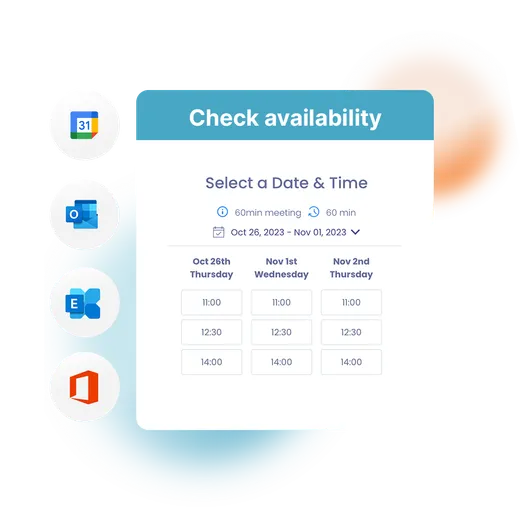 Sync your **online calendar**