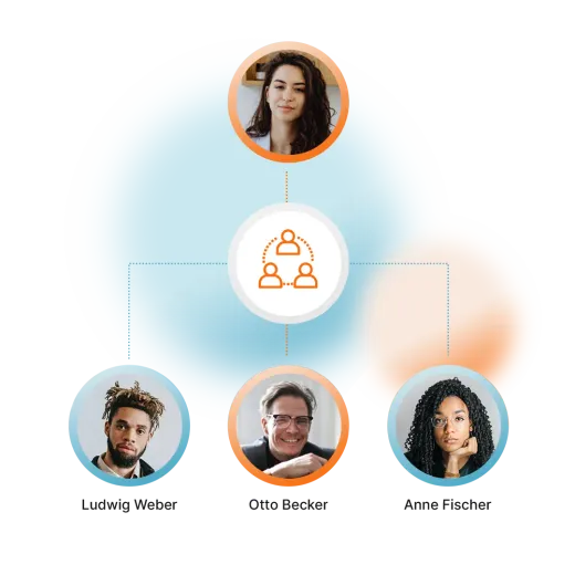 Seamless transfer to **your team** when needed